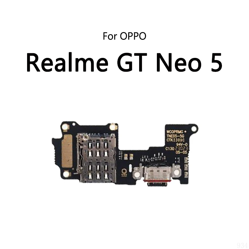 USB Charge Dock Charging Port Socket Jack Plug Connector Flex Cable For OPPO Realme GT2 Pro / GT Neo 2 3 5 / GT2 Explorer Master