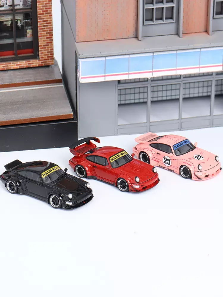 

Stance Hunters 1:64 964 RWB Black Pinkpig RESIN Model Car