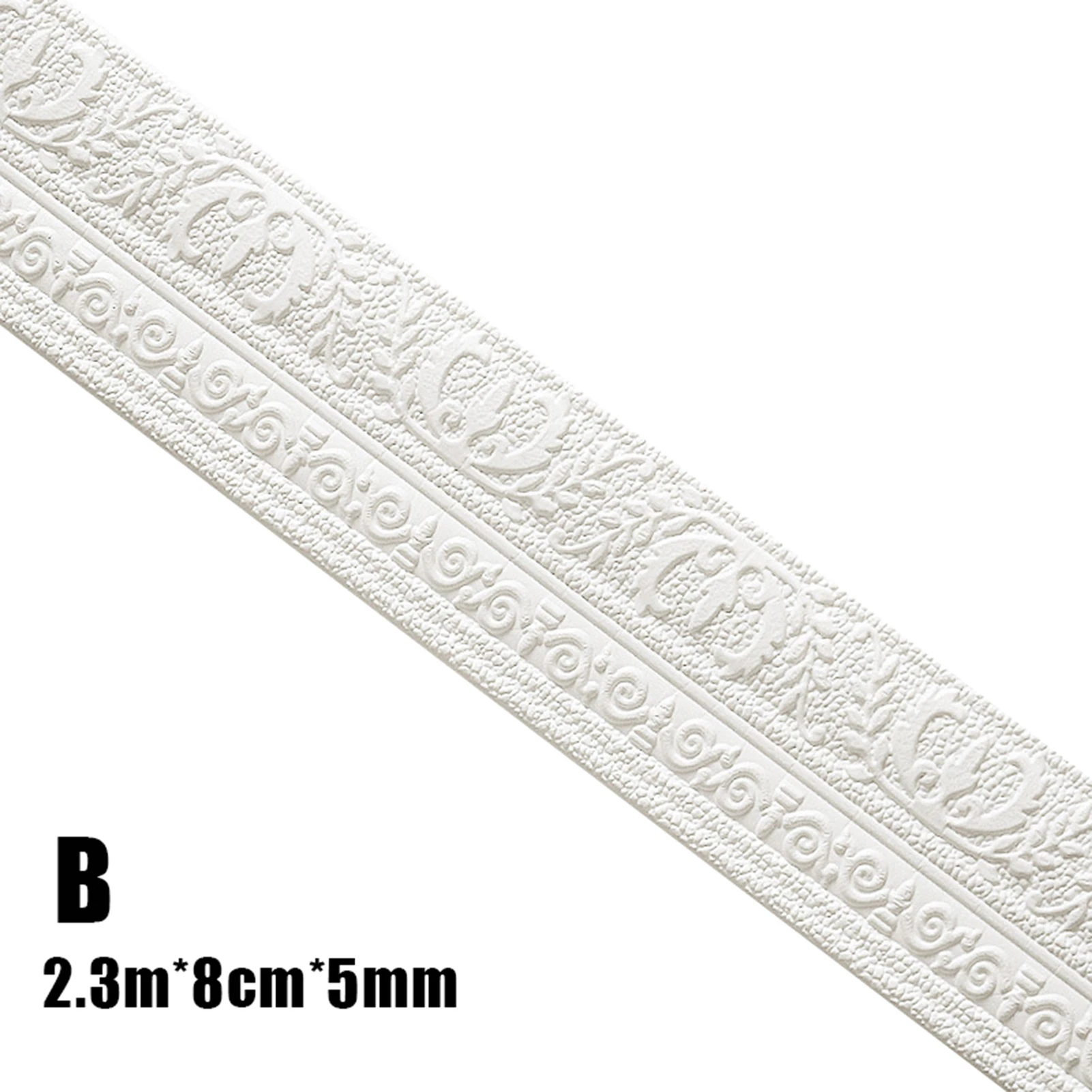 Wall Trim Line Skirting Border Ceiling Adhesive Phot Waistline Wallpaper for Home Office Hotel DIY Decor