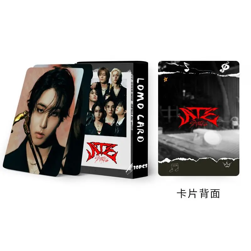 

New SKZOO boxed double-sided 30 small cards, LOMO cards, high-definition photo cards, photo cards, greeting cards