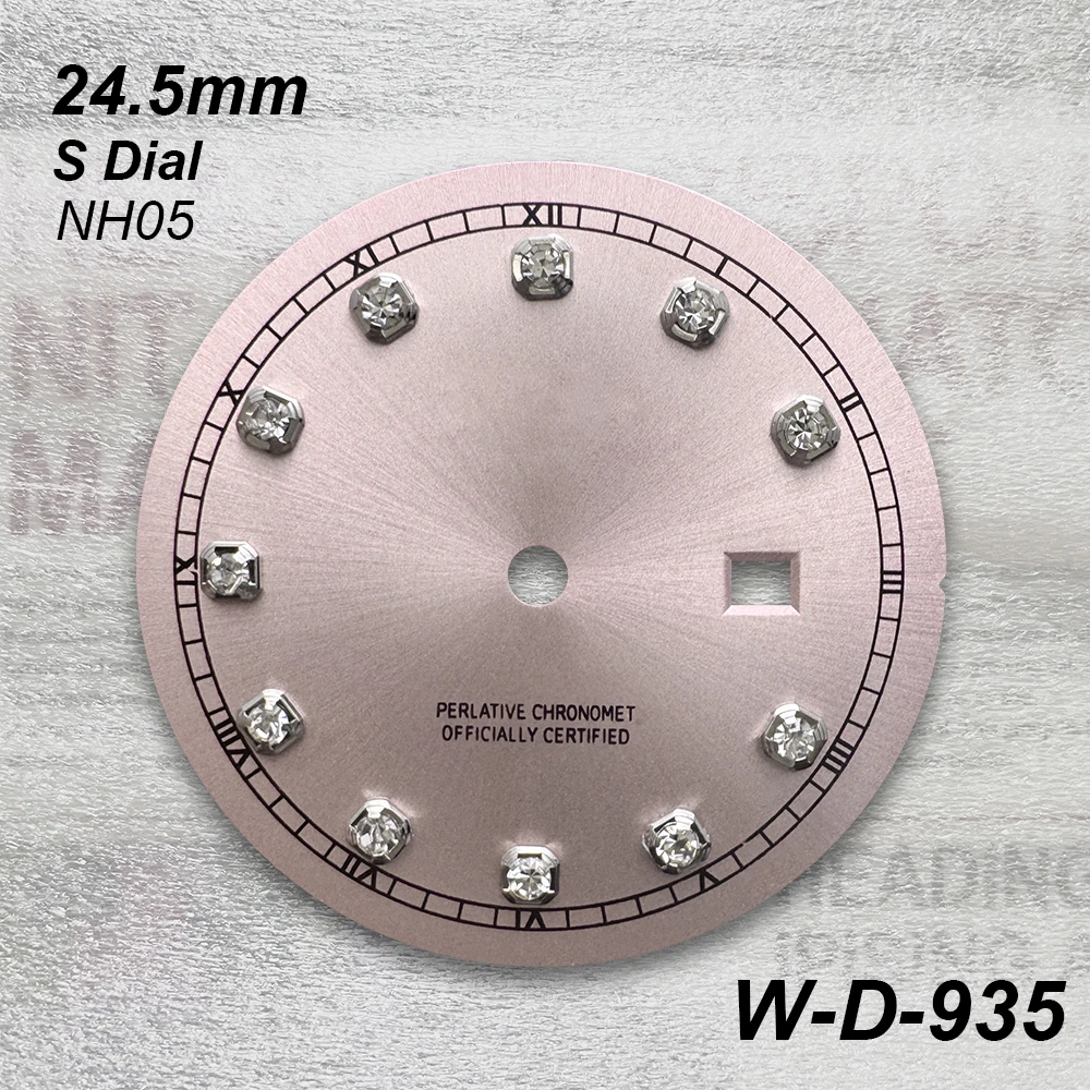 28.5/24.5/29/29.5/32.5 مللي متر S/GS شعار روما الطلب صالح NH35/NH05/NH36/VK63 حركة السيدات ساعة أشعة الشمس تعديل الملحقات