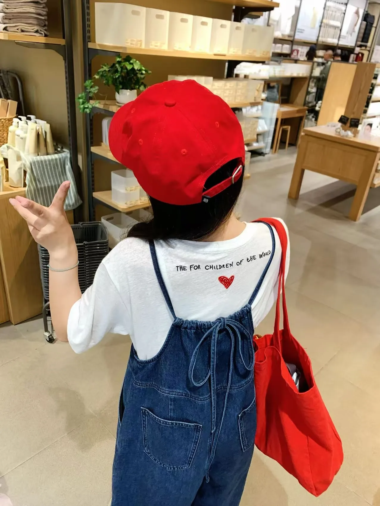 

Japanese Style Anti-Aging Denim Overalls Women's Thin Strap Drawstring Belted Straight Leg Long Pants Spring Autumn New Popular