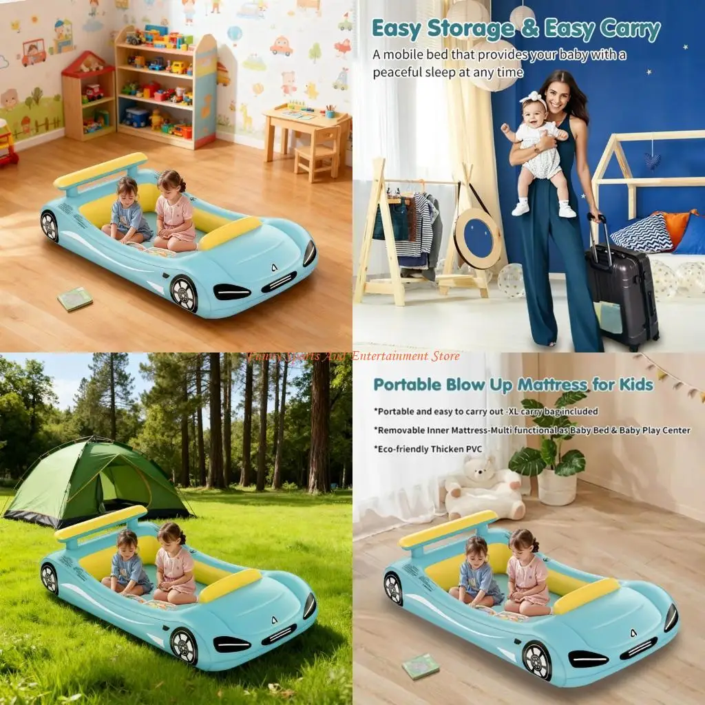 

C4DE Kids Camping Airbed Water Resistant PVC Substance Quick Arrange Slumbering Solution Inside