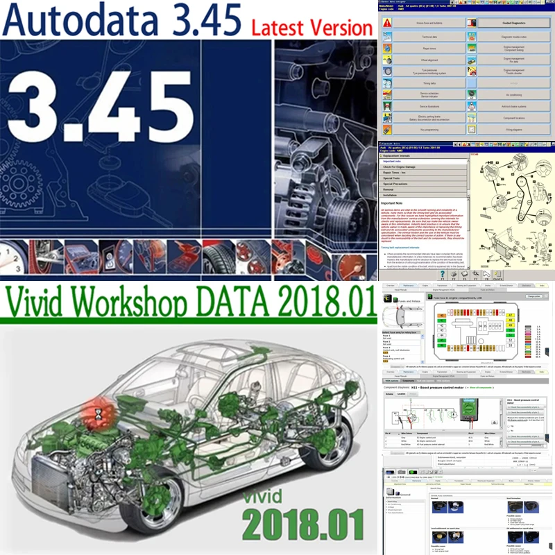 

2023 Hot AutoData 3.45 Car Software Support English + Vivid Workshop Data Atris-Stakis Technik 2018.01V Multi languages