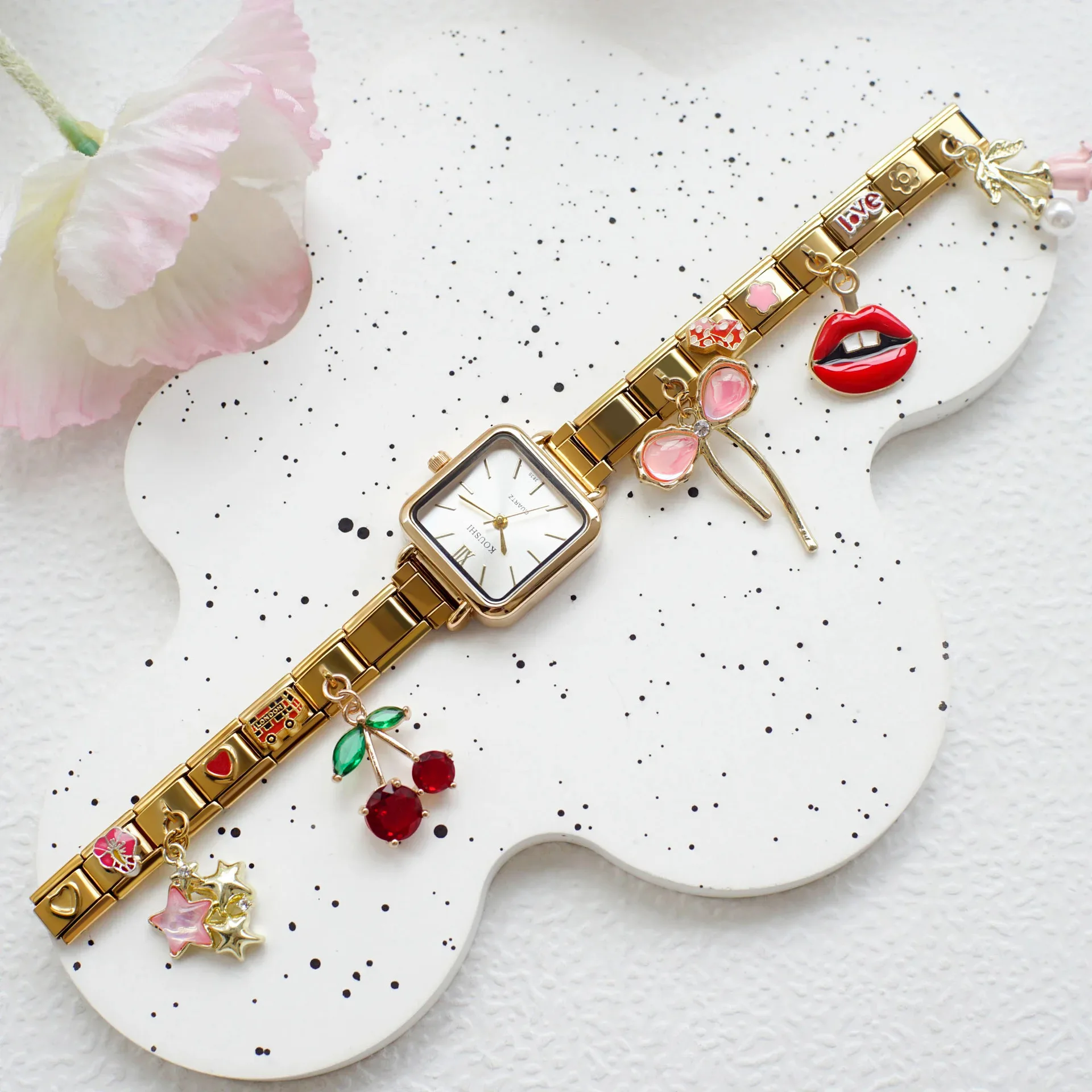 Women Square Italian Watch Sta - Italian Jewelry Watches recension och pris