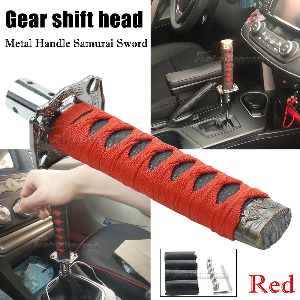 Universal JDM Samurai Sword Shift Knob Katana Samurai Knife Gear Shift Knob with Adapters SK-1019