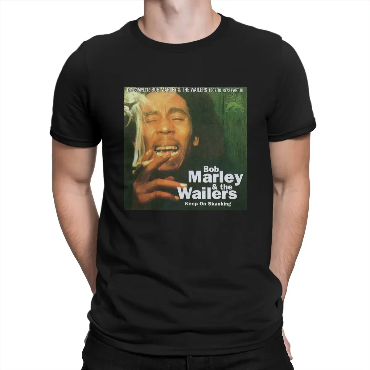 

Men Round Collar 100% Cotton T Shirt Hipster Music T-Shirts B-Bob Marley Music Short Sleeve Tees Party Clothing streetwear