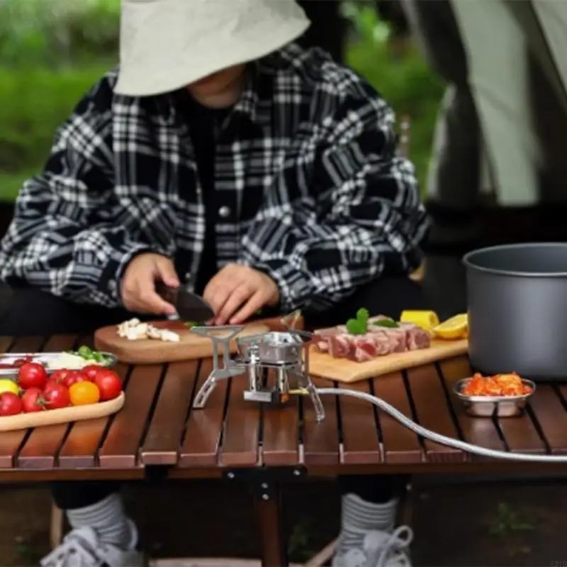 

Портативная газовая плита для кемпинга, долговечность, походные газовые горелки с быстрым зажиганием для пеших прогулок и