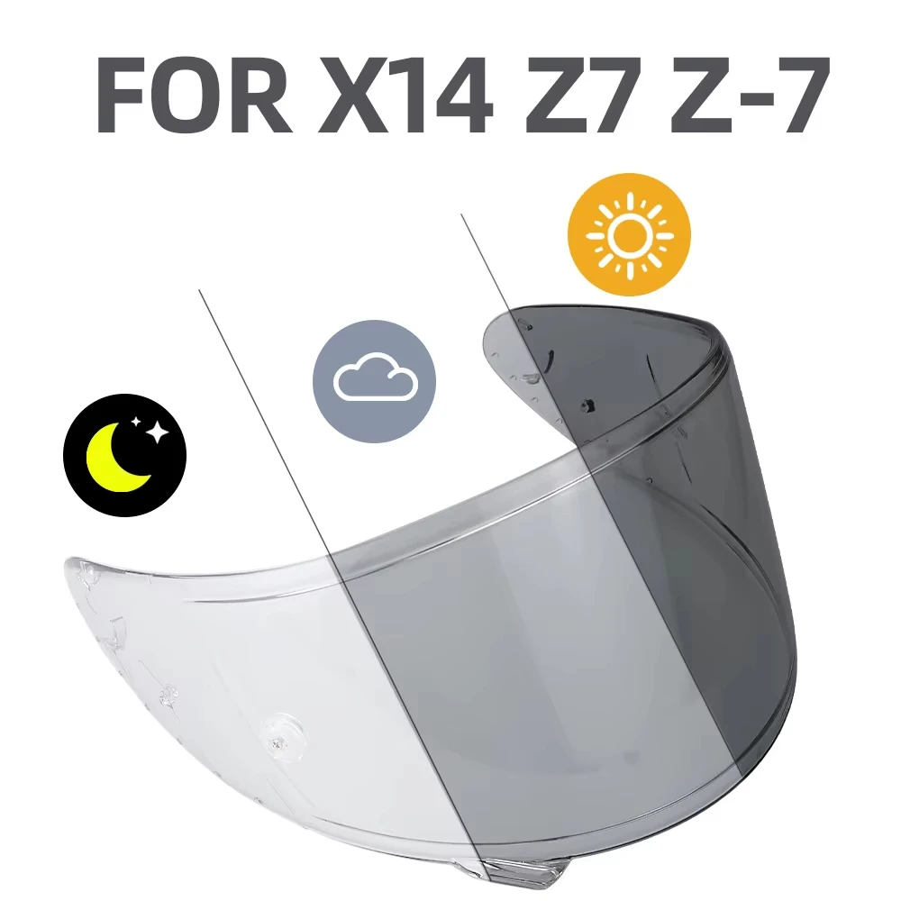 

Photochromic Lens visor for SHOEI X14 X-14 Z7 Z-7 CWR1 NXR RF-1200 RF1200 X-spirit 3 Xspirit III RYD CWR-F X-Fourteen RF-SR