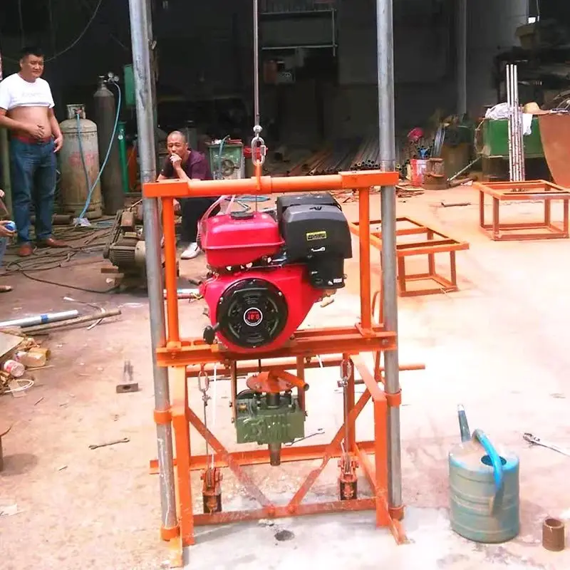 

Customized 80m Diesel Mini Drill Lightweight Manual Portable Water Well Drilling Rig