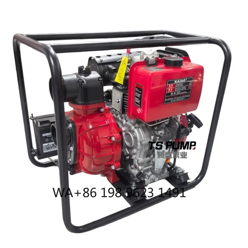 Inch PortableWater Pump High Pressure Centrifugal Impeller  Emergency Industrial Customizable  Engine Pump