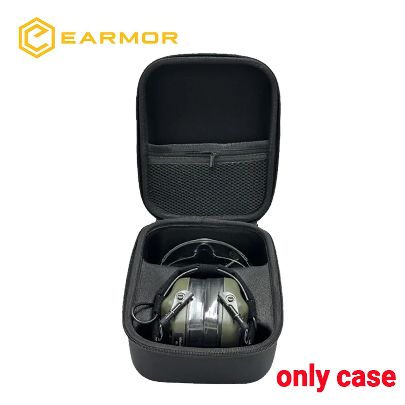 

Жесткий чехол для хранения тактических наушников EARMOR, портативный легкий чехол для наушников, водонепроницаемые наушники M31, M32, M31H, M32H