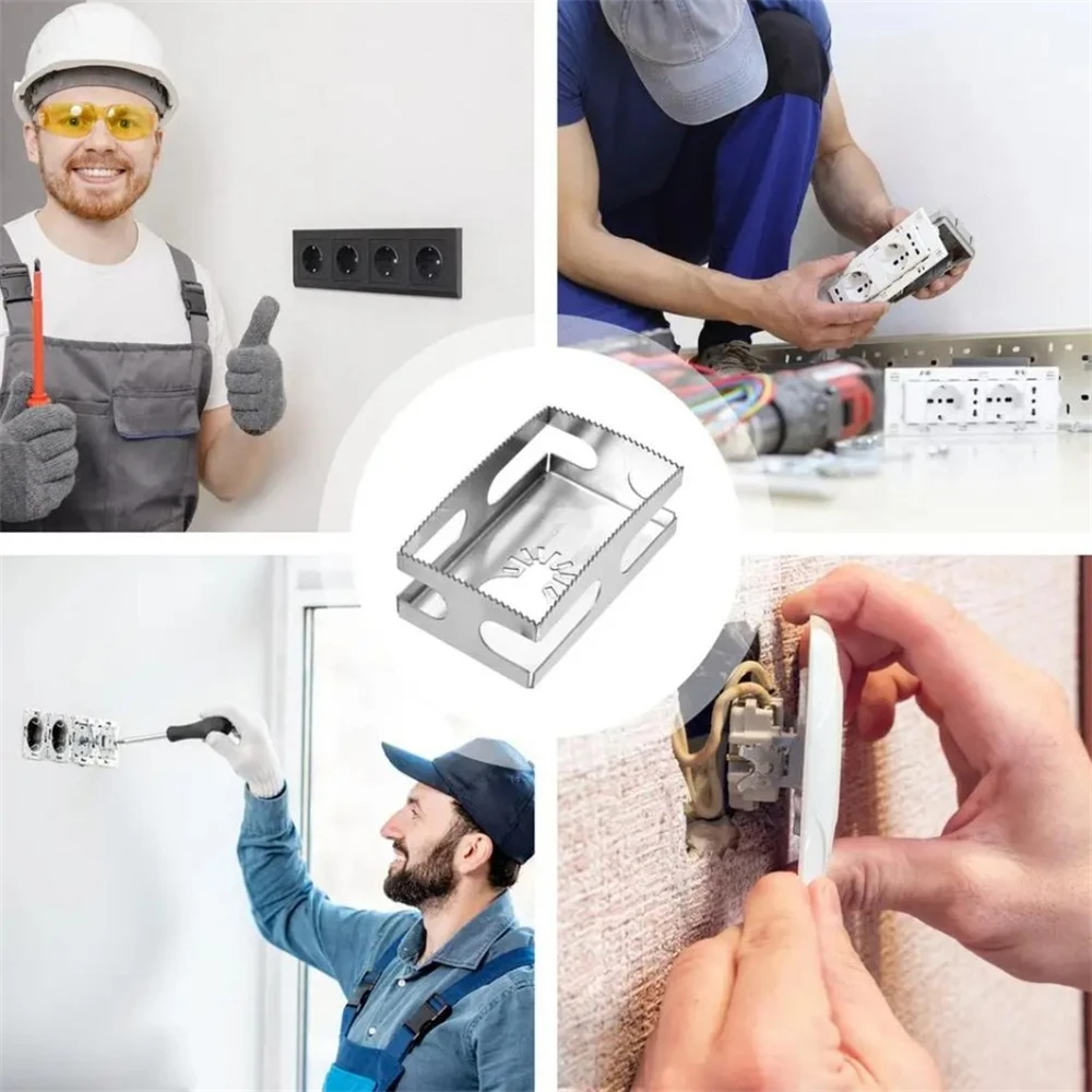 Taglierina per apri lama per sega a tazza quadrata rettangolare in plastica metallo o scatole elettriche a bassa tensione che montano strumenti per