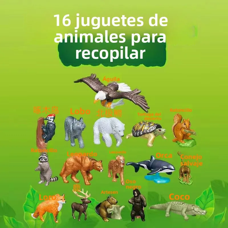 Juguete Hansel y Gretel: Golpeando a la Puerta, Set de Juego Realista con Figuras de Animales (Águila y Zorro) para Niños, Ca...
