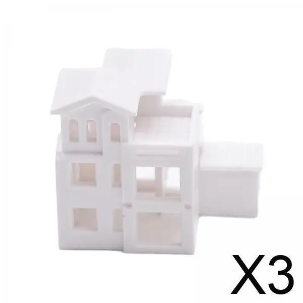 1/500 منزل مصغر فيلا وقوف السيارات مشهد ABS الديوراما الديكور غير مصبوغ طاولة الرمل مركبة للتصميم المعماري #1