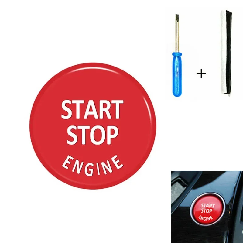 

Car Engine START STOP Button Cover Fit for BMW 1 3 5 Series E87 E90 E91 E93 E60 X1 E84 X3 E83 X5 E70 X6 E71 Z4 Replace Switch