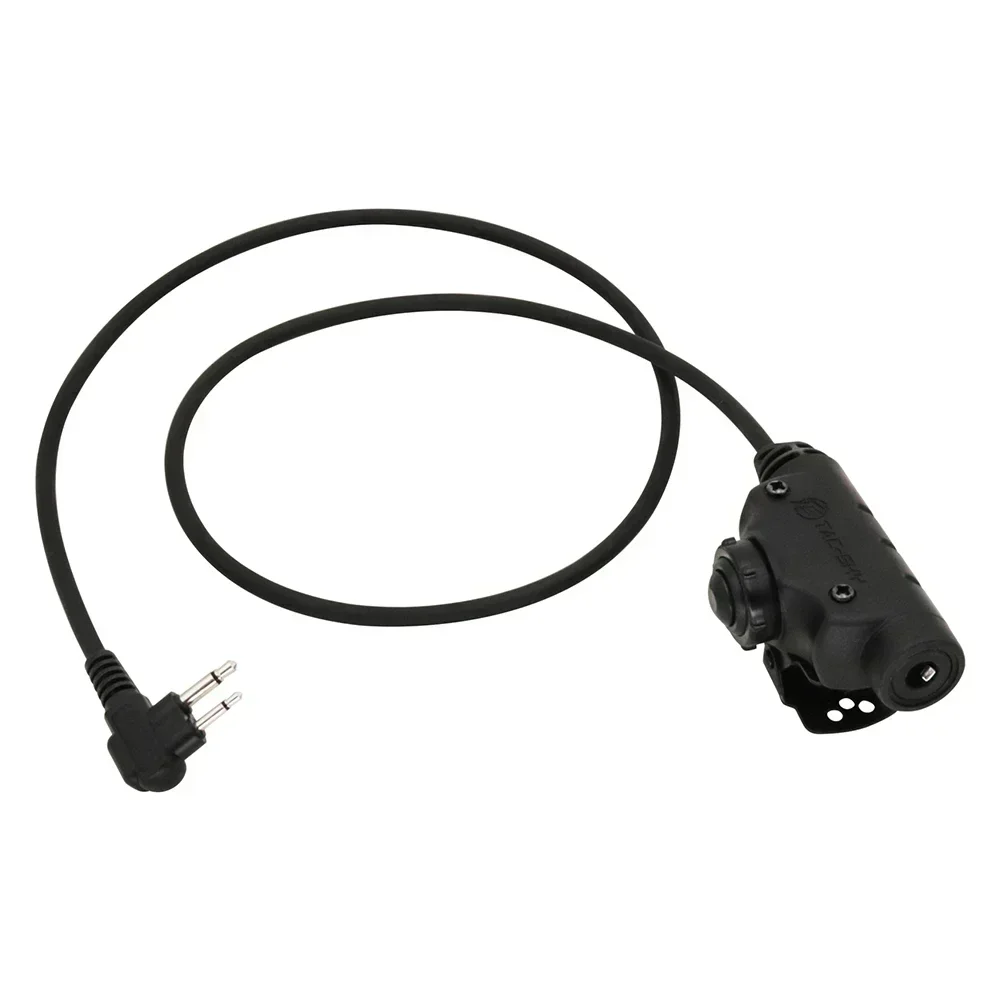 Tactical Air Gun Headset Adapter U94 V2 PTT, Compatible with MSA TAC-SKY COMTC Tactical Headset, Motorola 2-pin PTT