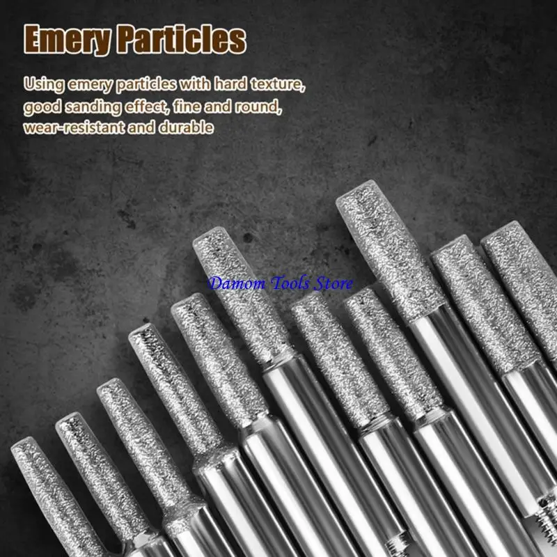 

57BE Burr Grinding Stone File, Chainsaws Sharpener Grinding Stone for Chainsaws Chain Sharpener Grinding Tool