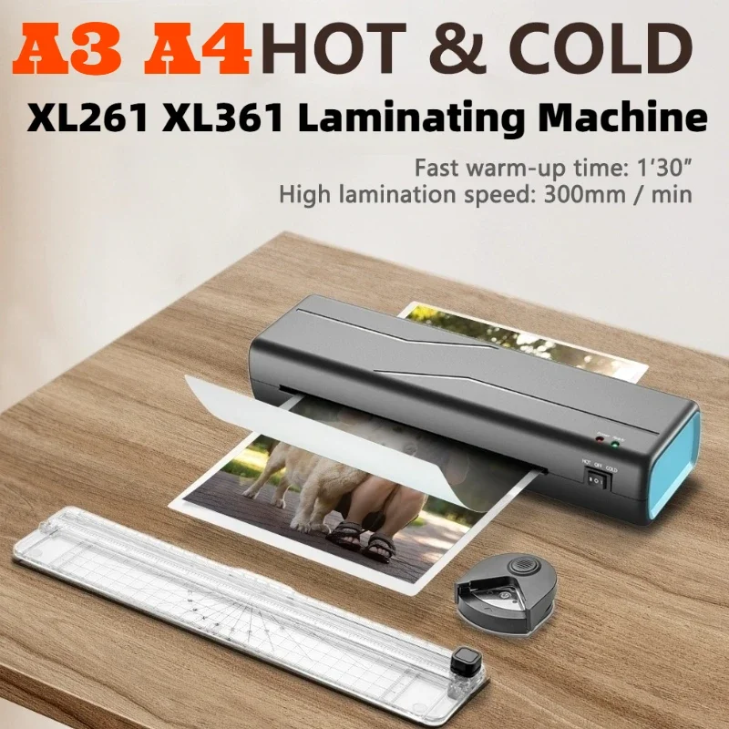 

Новый ламинатор A4 A3 XL261 XL361 Устройство для запечатывания в режиме горячего и холодного ламинатора Фото Пластиковый аппарат для запечатывания Автоматический офис