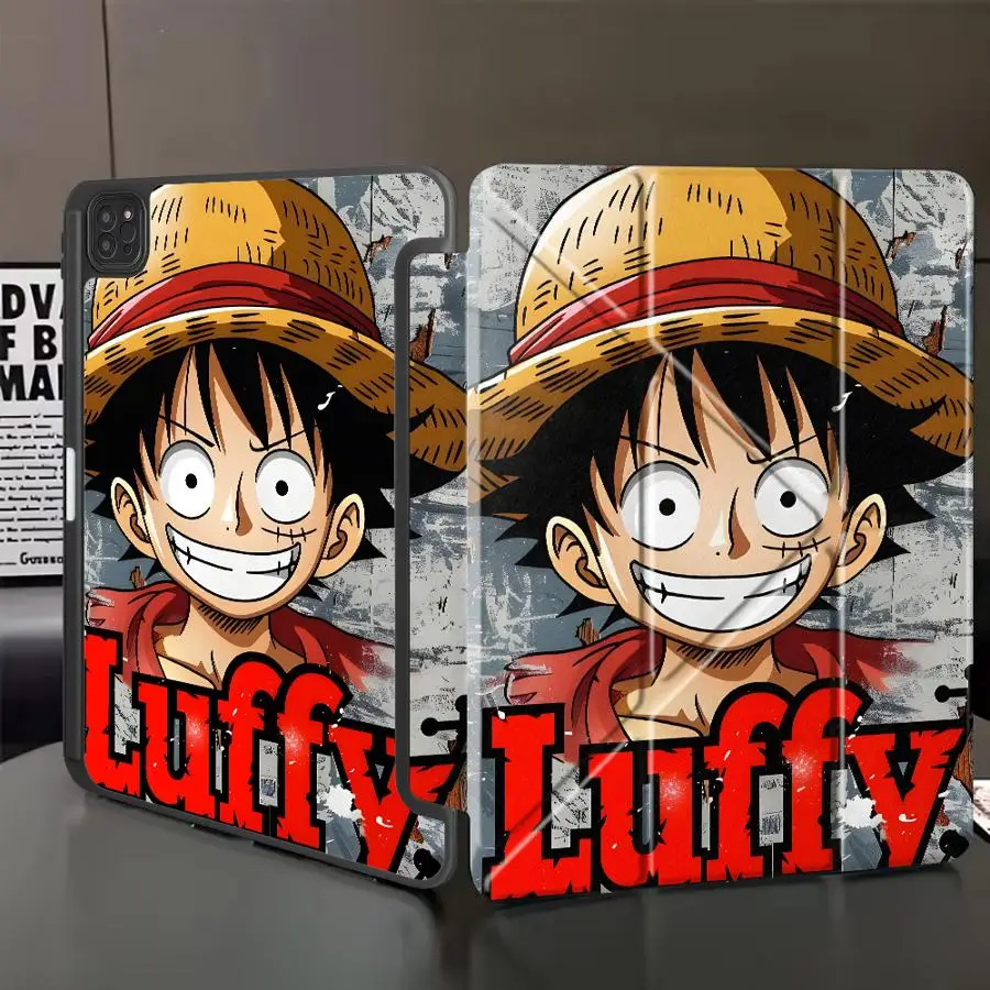 

Чехол-подставка OneS P-ieceS LuffyS Kid Holder для планшетов iPad Mini 6, 7, Air 4, 5, M3, M2, 1, 2, M4, 11 дюймов, Pro 11-го, 10-го, 9-го, 8-го, 7-го поколений