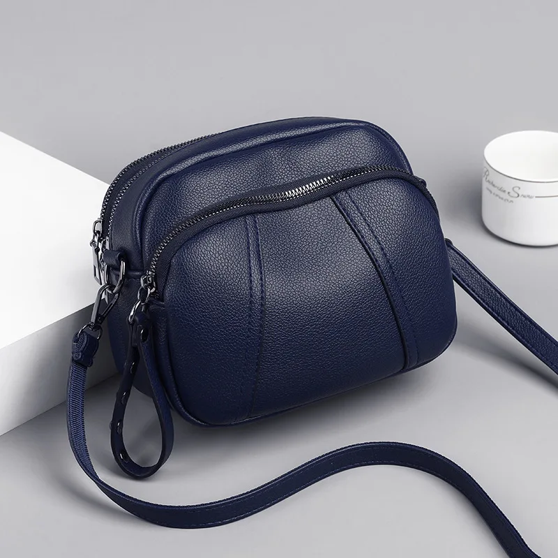 Cross border bag, women's fashionable mobile phone bag, rivet zipper small square bag, shoulder bag, crossbody bag, women's bag