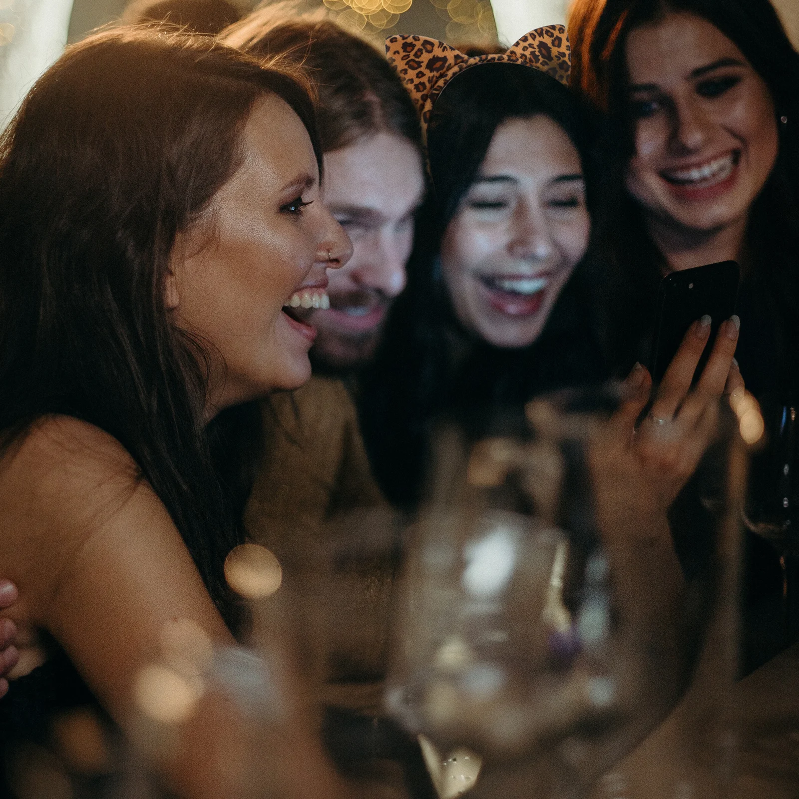 

4Pcs Cute Animal Ear Headbands Fashion Leopard Printed Headwear for Kids Party Fun Lovely Hair Accessories Gift for Her