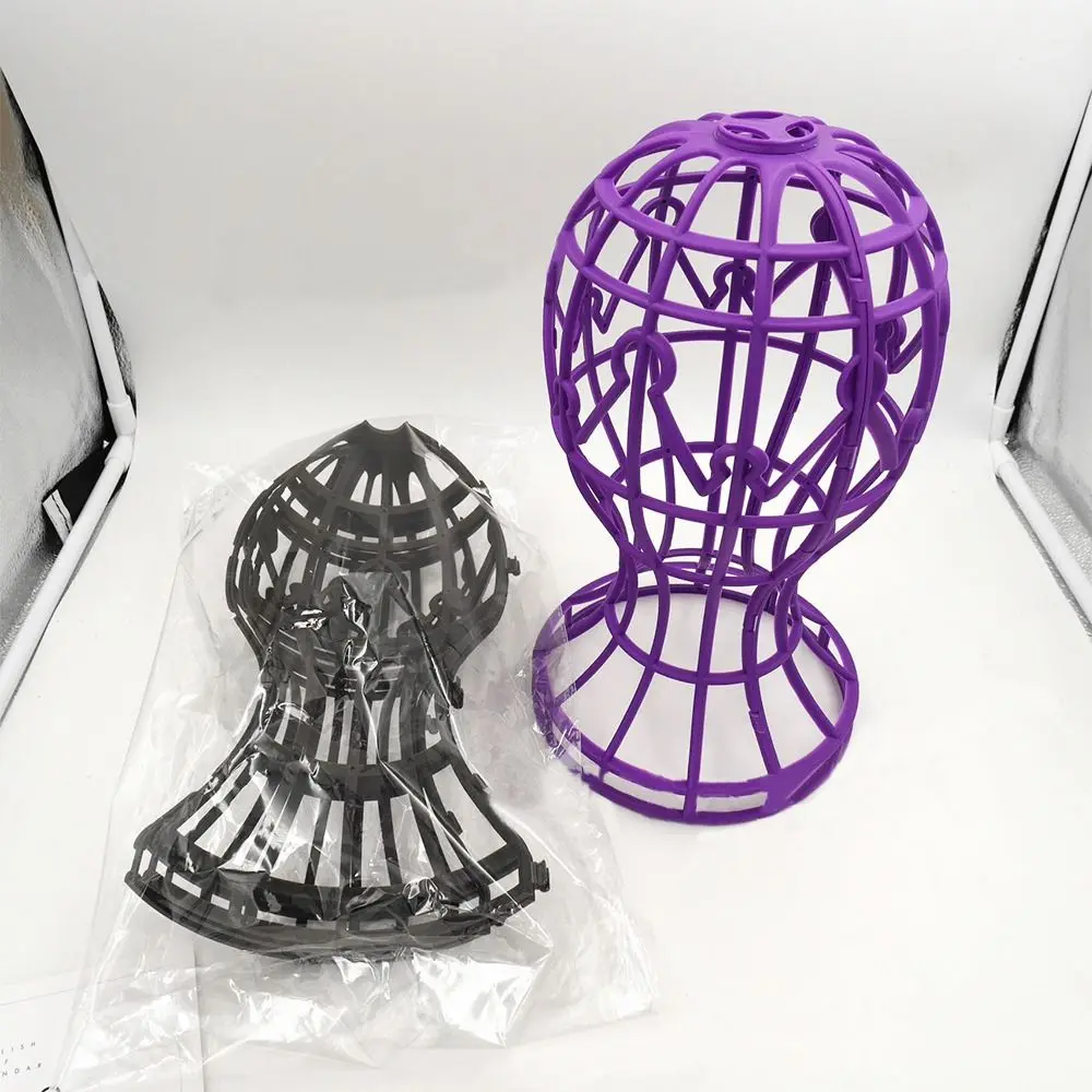 New Holder Foldable Wig Stand Hat Cap Wig Accessories Storage Rack Multi-Purpose Wig Head Stand