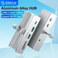 ORICO USB HUB with Power Super High Speed Expansion USB 3.1 5Gbps 10Gbps Transmission Suitable Support SD/TF Card for PC laptop