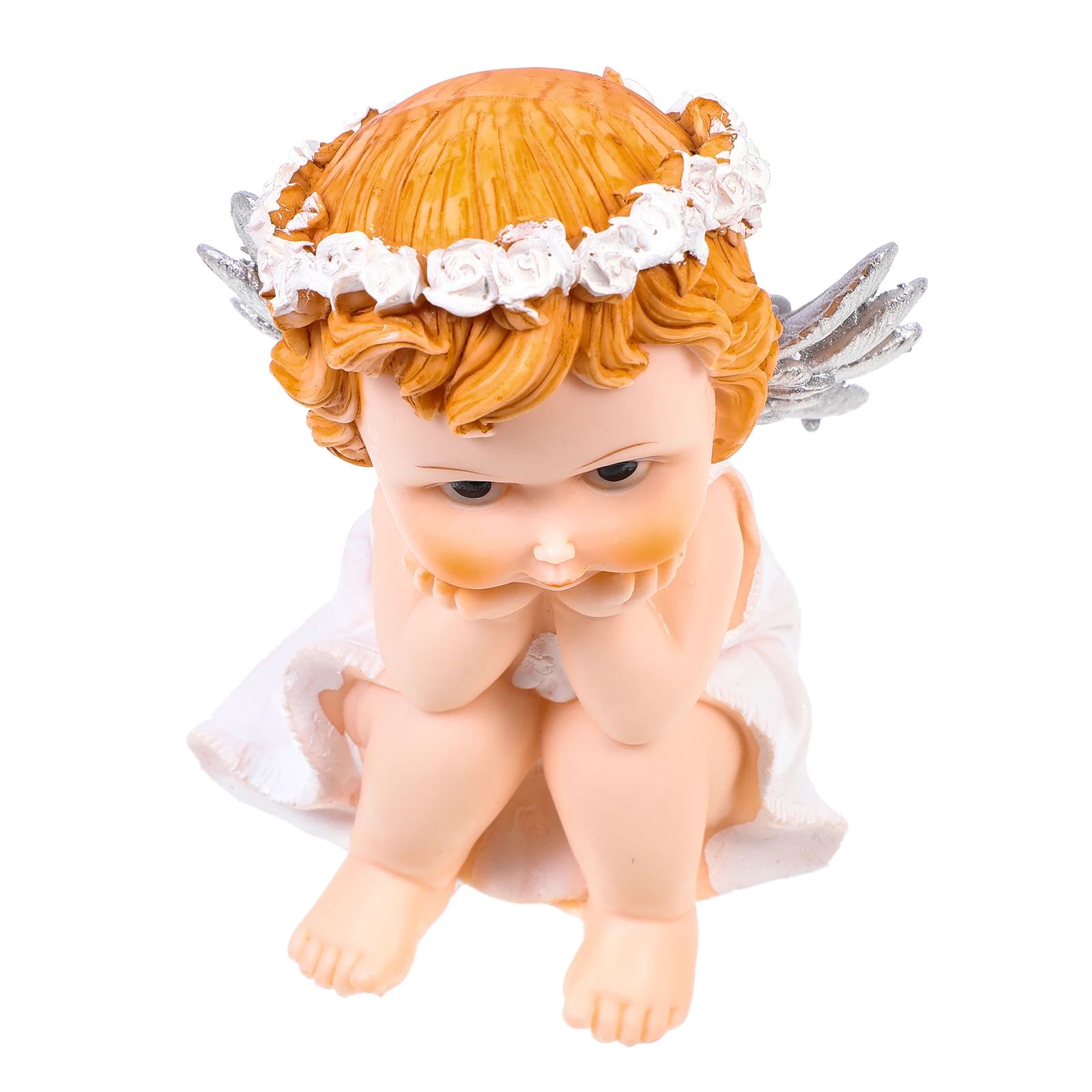 

Resin Wing Decor Angel Statue Premium Craft Home Decorative Ornament for Living Room Desktop Entryway Garden Indoor Outdoor Use