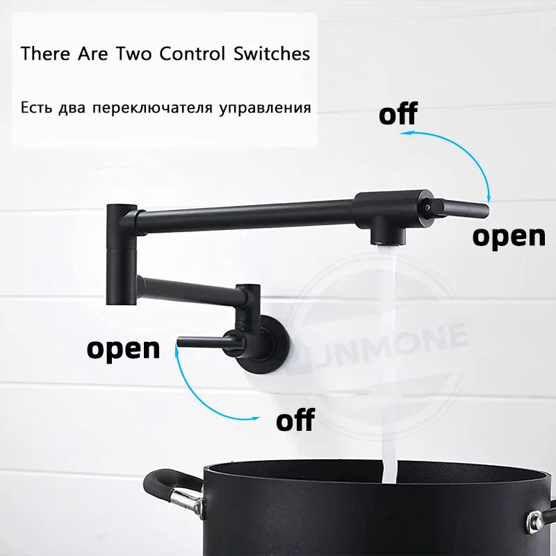 

Black Filling Faucet Single Hole Two Handle Kitchen Faucet Stainless Steel Cold Kitchen Sink Faucet Rotatable Foldable Grey Taps