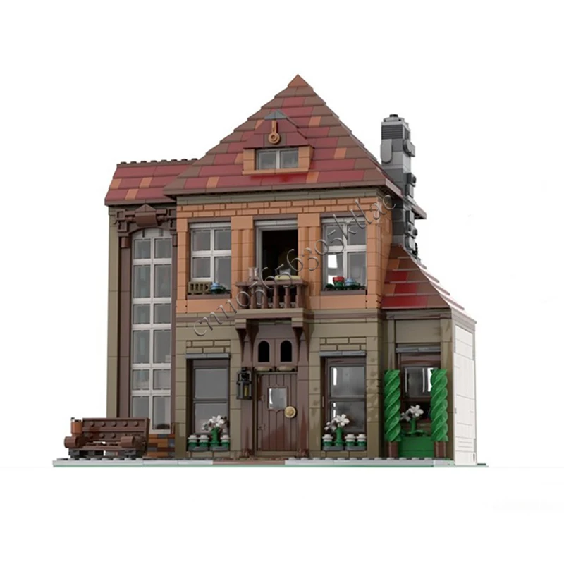2072 PCS MOC Creative City Street View Modular Holiday House Model Architecture Building Block Kids Assembly Bricks Toys Gifts