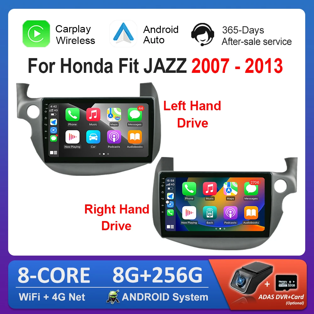 

Carplay для Honda Fit JAZZ 2007-2013 DSP стерео автомобильный радиоприемник мультимедийный плеер Android OS GPS Navi 2.5 D экран Wi-Fi головное устройство