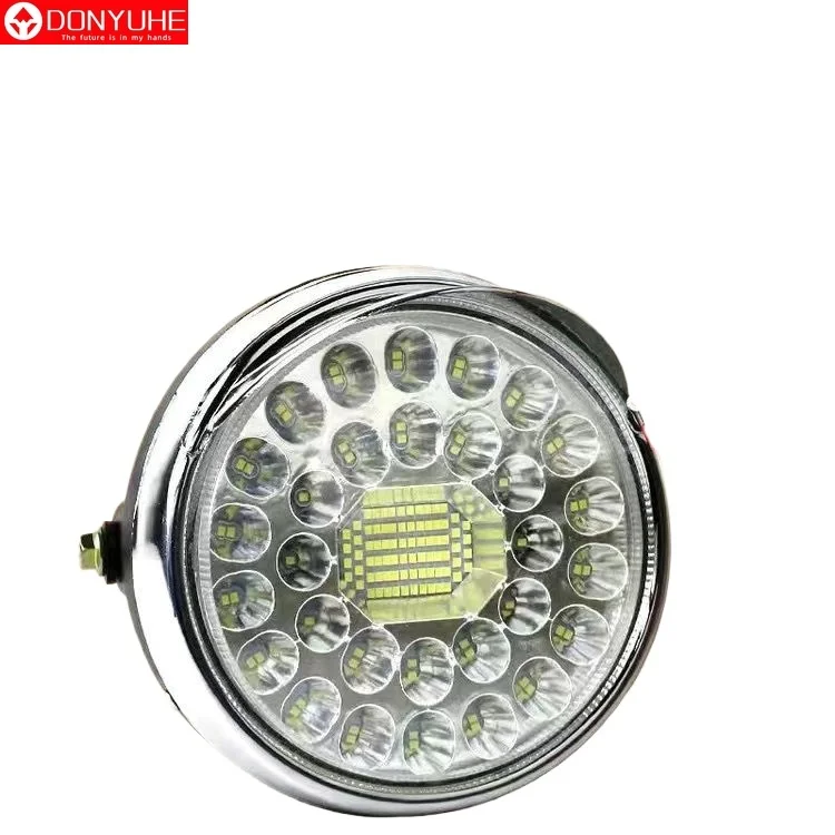 Conjunto de faros delanteros LED superbrillantes para triciclo eléctrico 12V 48V 60V Universal impermeable