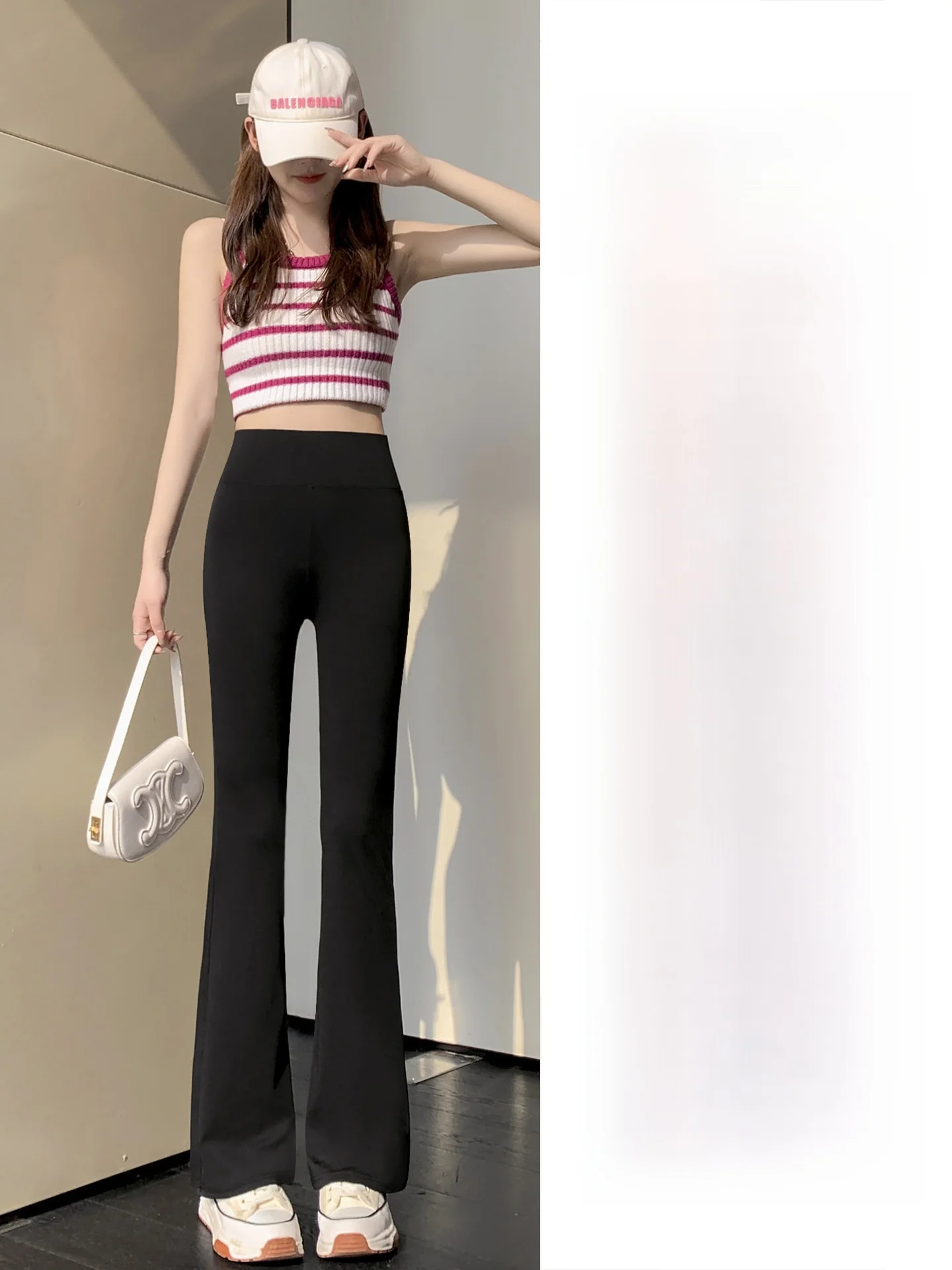 Slim taille haute cloche Bot pantalon Yoga pantalon mince Bla 2025 nouveau automne pantalons longs en Nylon Spandex femmes Faion pantalon