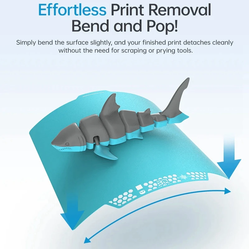 BIQU 2Pcs Panda Build Plate Cryogrip Pro Glacier No Clog Spring Steel Double-Sided Textured For Bambulab X1/P1/A1 3D Printer-B12