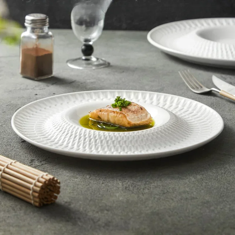 

Ceramic plates, household dishes, creative private dishes, artistic dishes, tableware, thick soup , steak plates