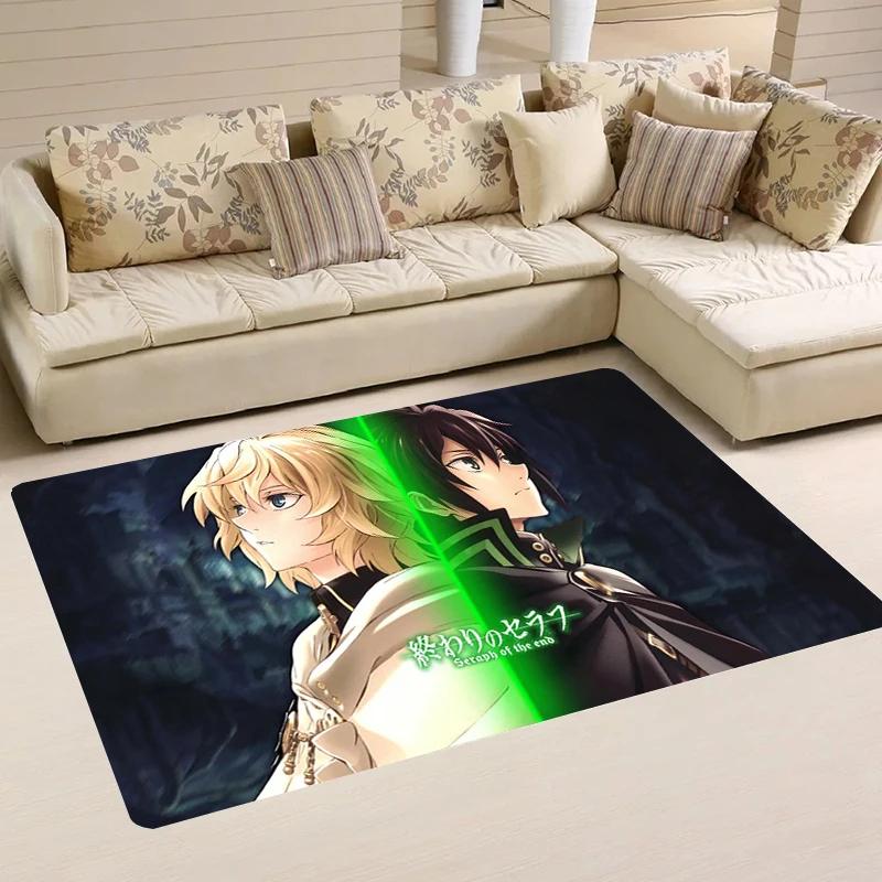 

Anime S-Seraph Of The End Kitchen Rug Room Mats Rugs Floor Mat Balcony Home Carpets Doormat Entrance Door Foot Carpet Bathroom