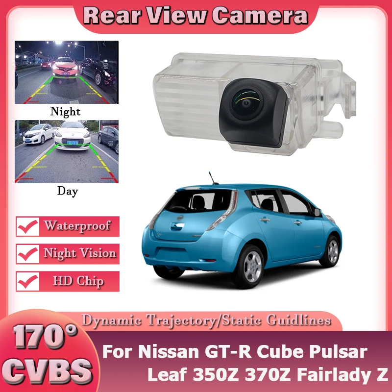 

1080P 170° For Nissan GT-R Cube Pulsar Leaf 350Z 370Z Fairlady Z Car Rear View Camera HD CCD Reversing Camera Car Back up Camera
