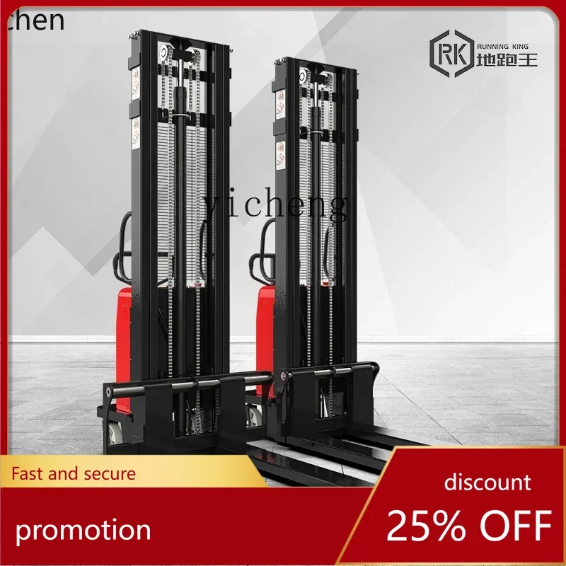 HXL Ground Running King Electric Forklift Semi-Electric Stacker Warehouse Forklift Hydraulic Handling Trucks