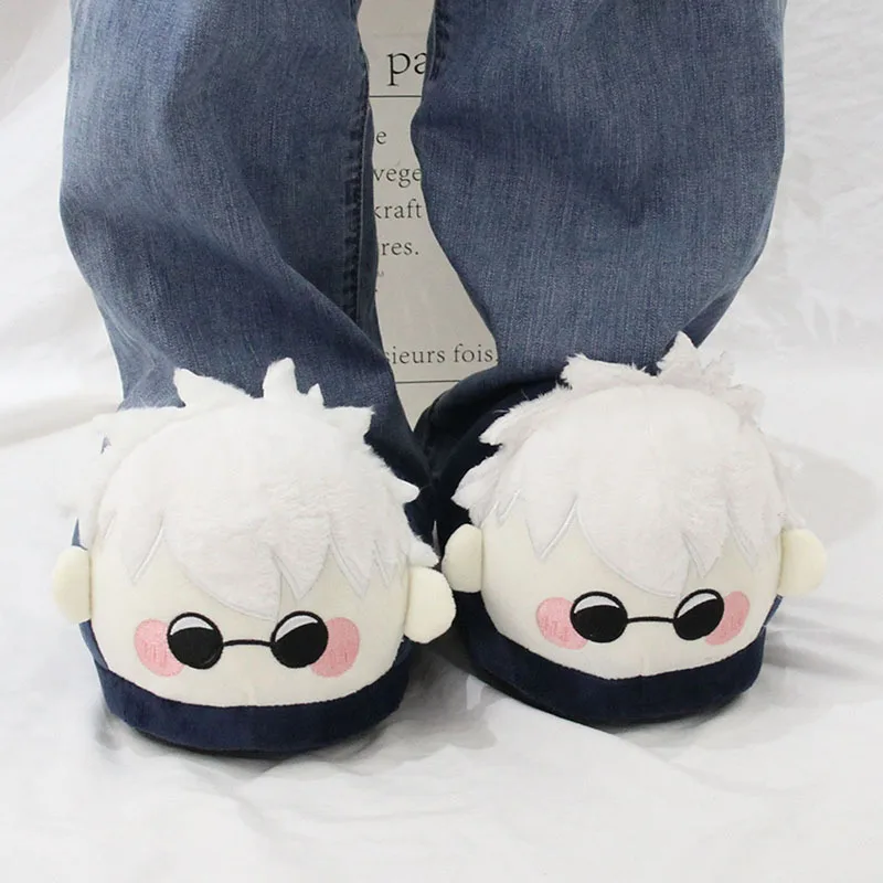 Jujutsu Kaisen Anime Plush Sleep Cotton Custom Slippers Mens Womens Warm Shoes Christmas gift - view 5