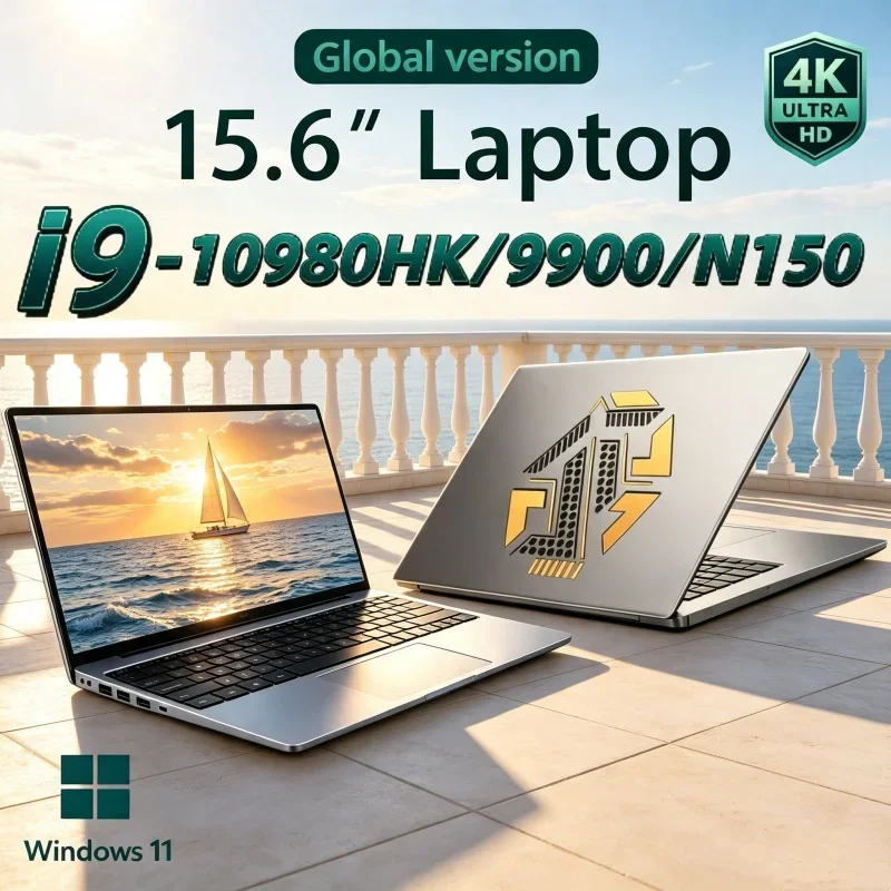 Intel Core I9‑10980HK/I9‑9900/N150 15.6 Inch Gaming Laptop 32GB RAM 2TB SSD Fingerprint Unlock Swift Response