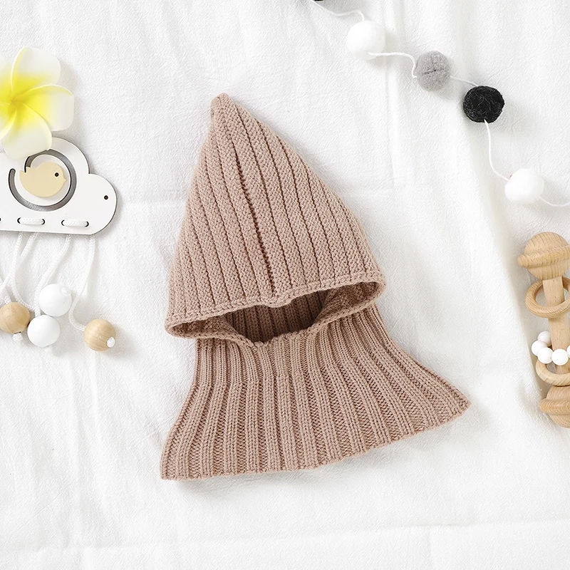 Baby Hat Knitted Newborn Girl Boy Cap Fashion Warm Infant Children Clothing Accessories 0-3Y Neck Overall Winter Autumn Headgear