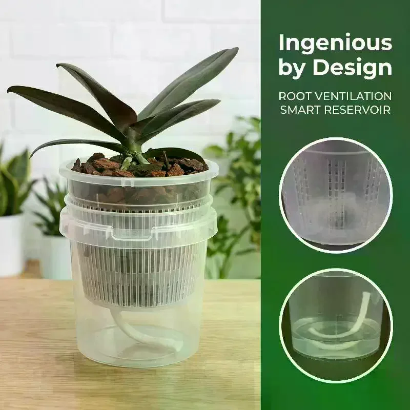 Self Watering Flowerpot Double-Layer Pots For Plants Nursery Pots With Holes Garden Automatic Absorbing Water Root Control Pots