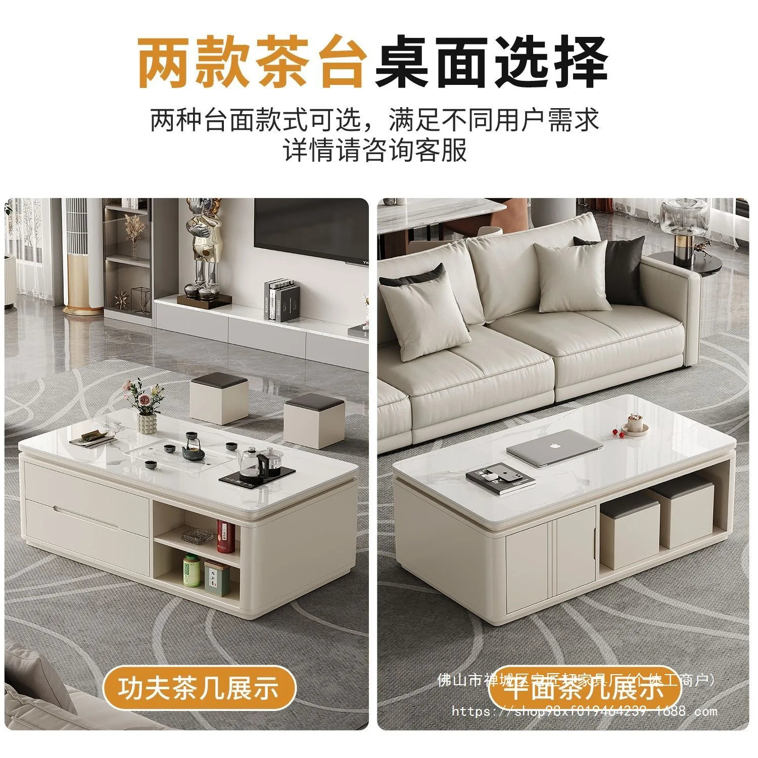 2025 new high-end rock slab Kung Fu tea table, living room home smart tea table with boiling water integrated tea table