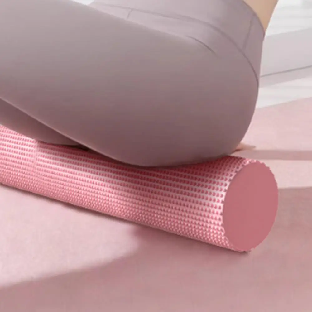 EVA Foam Roller for Yoga Pilates, Textured Muscle Massage Roller, Portable Back Shoulder Relief Massager, Home Fitness Equipment