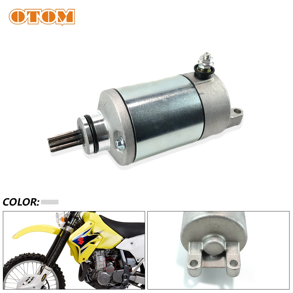 

OTOM Motorcycle Starter Motor Engine Electric Starting Assy For SUZUKI DRZ400 DRZ400E DRZ400S DRZ400SM LTZ400 31100-29F00 Parts