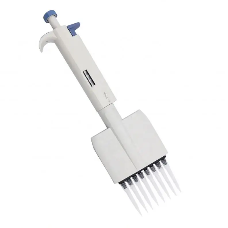Eight Channel Adjustable Volume Plastic Autoclavable Handheld MicroPipette (Mechanical Pipette)