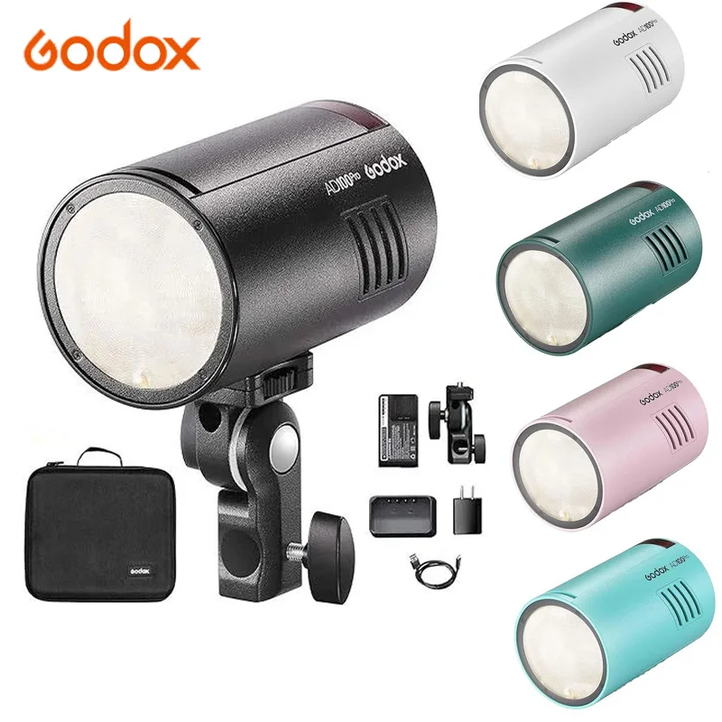 

Godox AD100Pro Flash Light 100Ws TTL 2.4G HSS 1/8000s 2600mAh Battery Pocket Flash Light For Sony Nikon Canon Fujifilm Camera