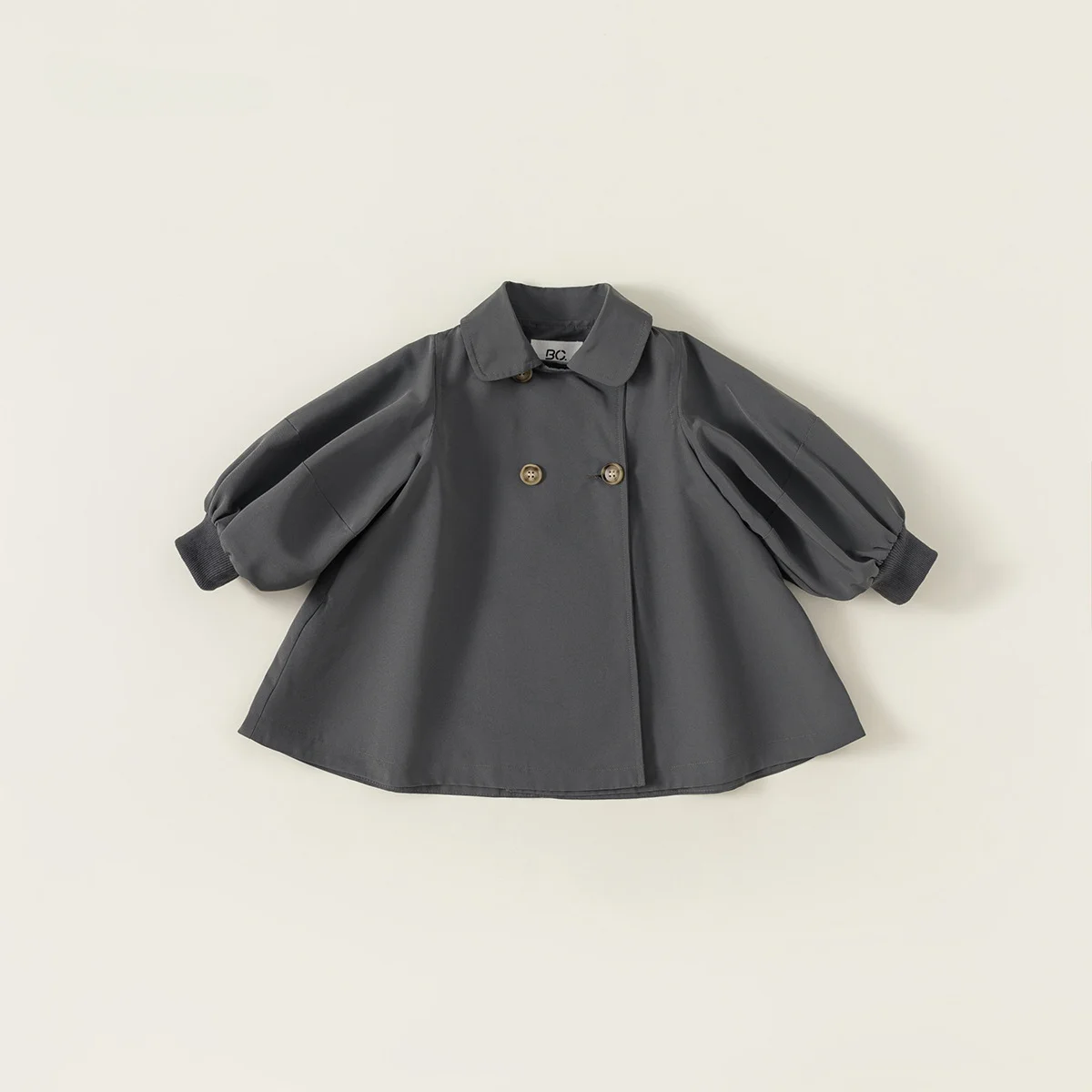 Children's Trench Coat New Autumn Lantern Sleeve Clothes Girls Korean Style Windbreaker Girls' Long-sleeved Jacket 1-8Y