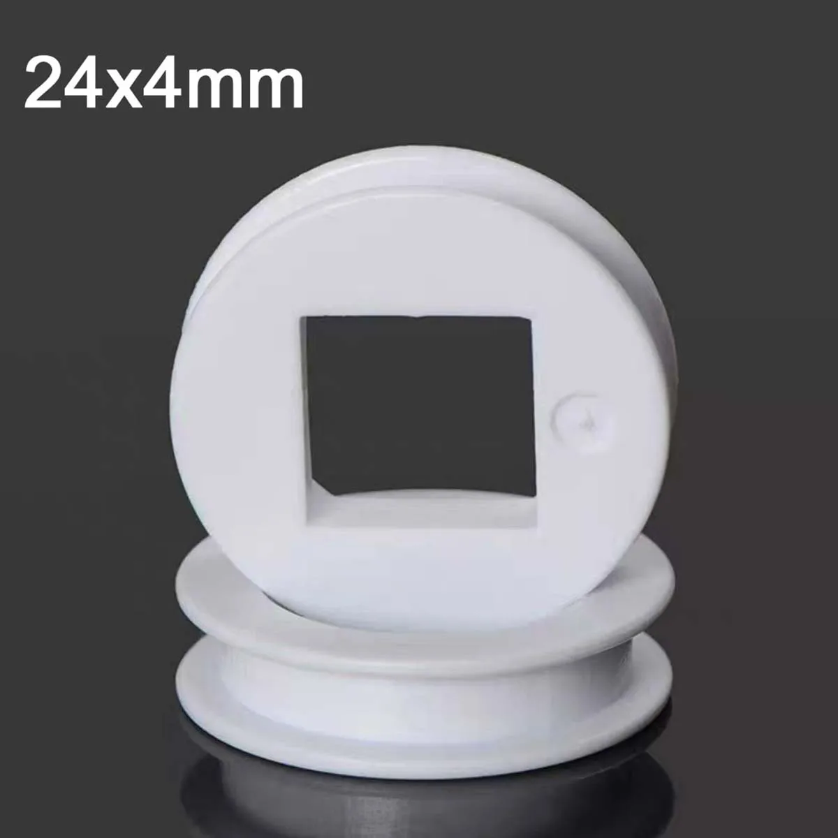 

5Pcs Plastic Gear Pulley Dia 24/48/72mm Blue/White/Orange Belt Pulley Thickness 4mm Square Bore 12mm DIY Toy Parts Accessories